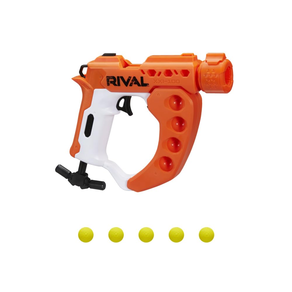 Nerf Rival Curve Shot - Flex XXI-100 Blaster Toy Gun with Fire Rounds to Curve Features for Ages 14+