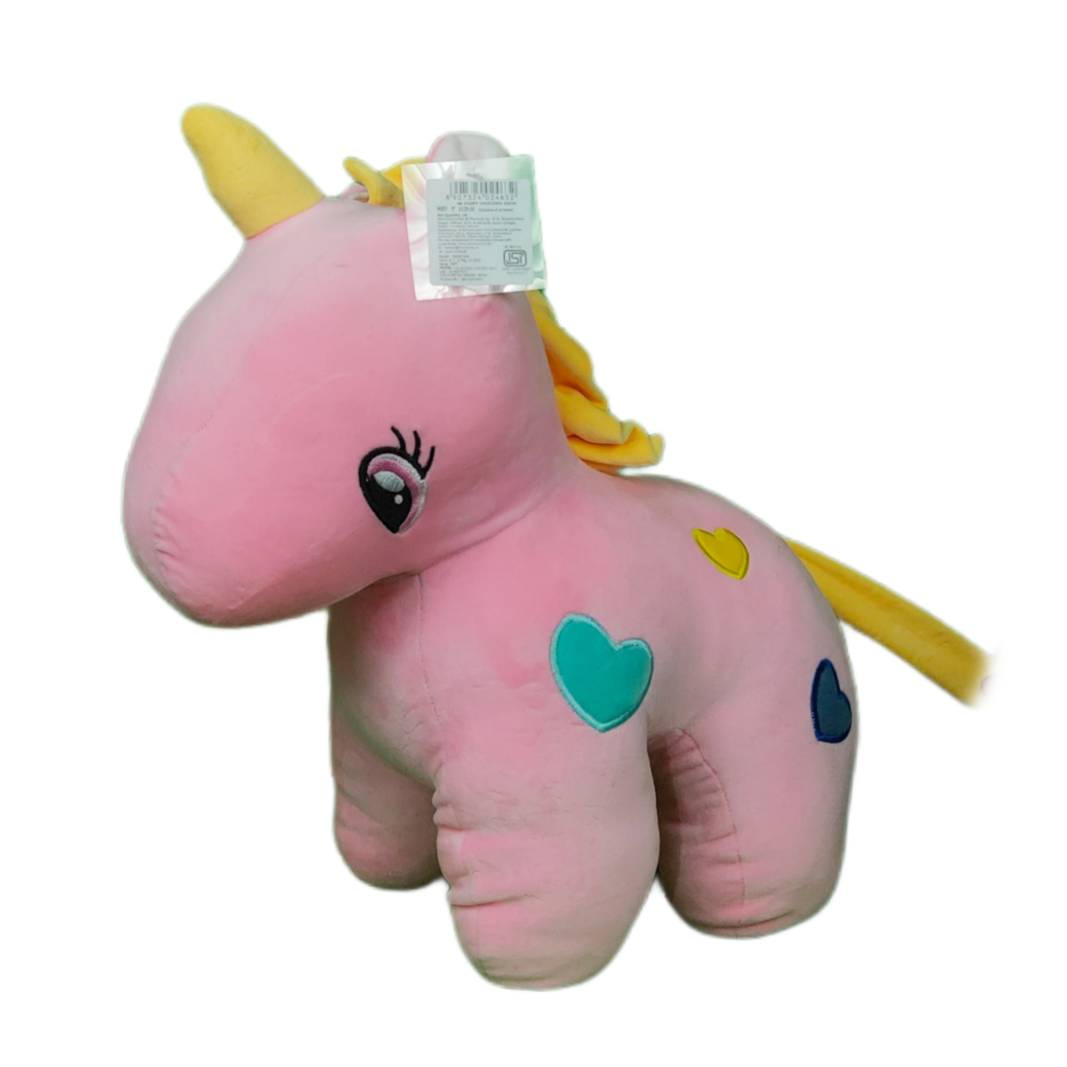 Play Hour Fairy Unicorn Plush Soft Toy For Ages 3 Years And Up - Baby Pink, 45cm