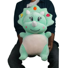 Play Hour Fruit Dragon Plush Soft Toy for Kids Ages 3 Years & Up - Green, 55cm