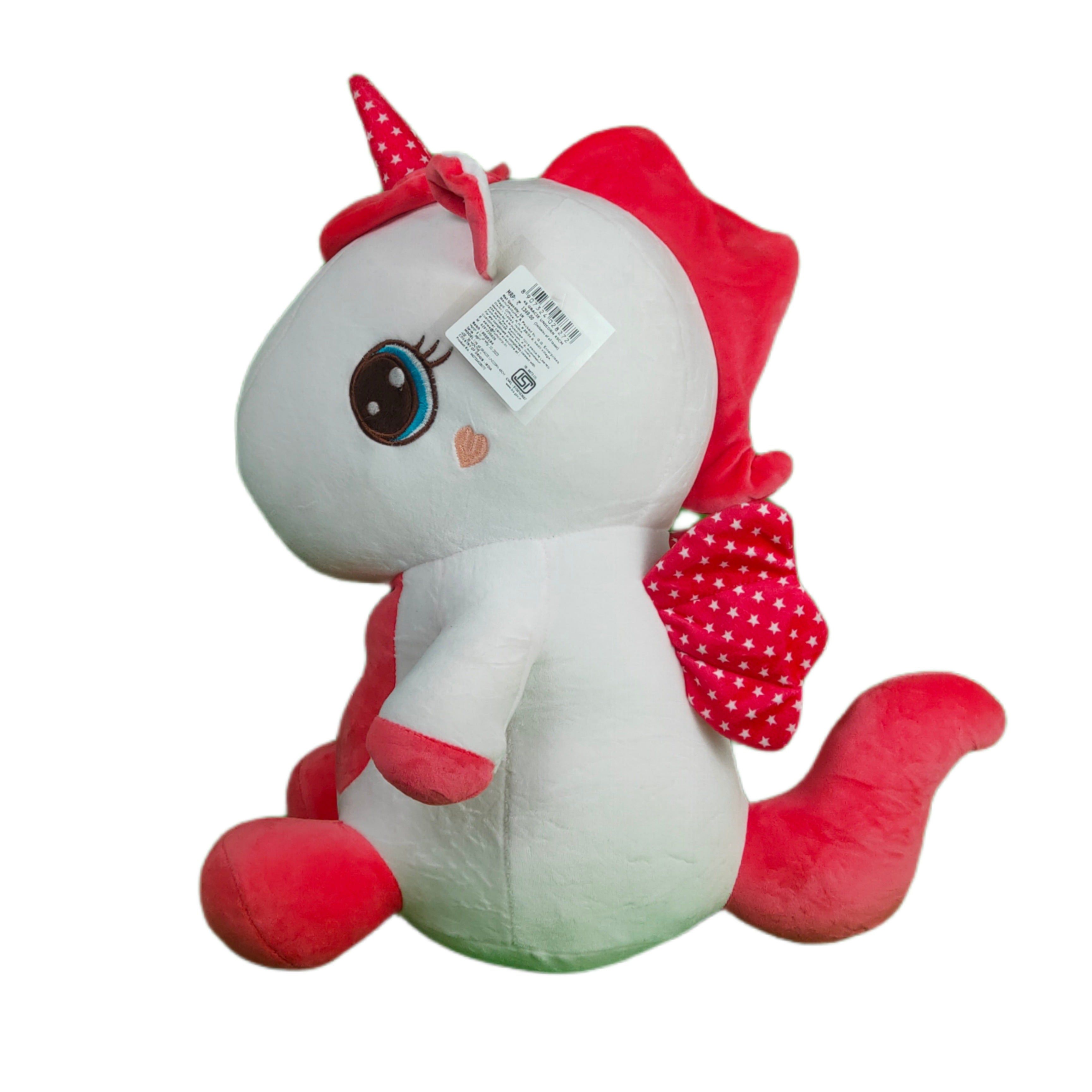 Play Hour Garcie The Unicorn Plush Soft Toy For Ages 3 Years And Up - Red, 45cm