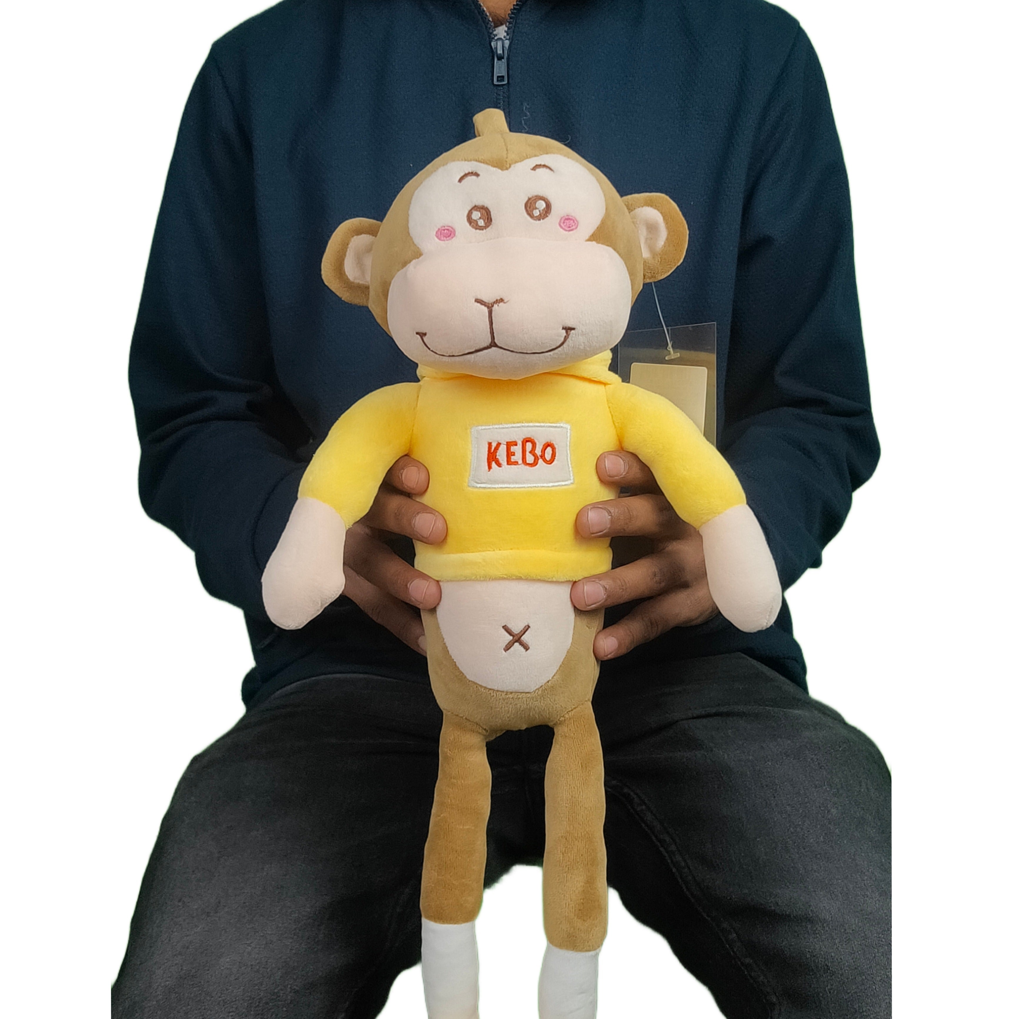 Play Hour Kebo The Monkey Plush Soft Toy for Kids Ages 3 Years & Up, 50cm