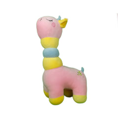 Play Hour Ring Giraffe Plush Soft Toy for Ages 3 Years and Up, Baby Pink, 45cm