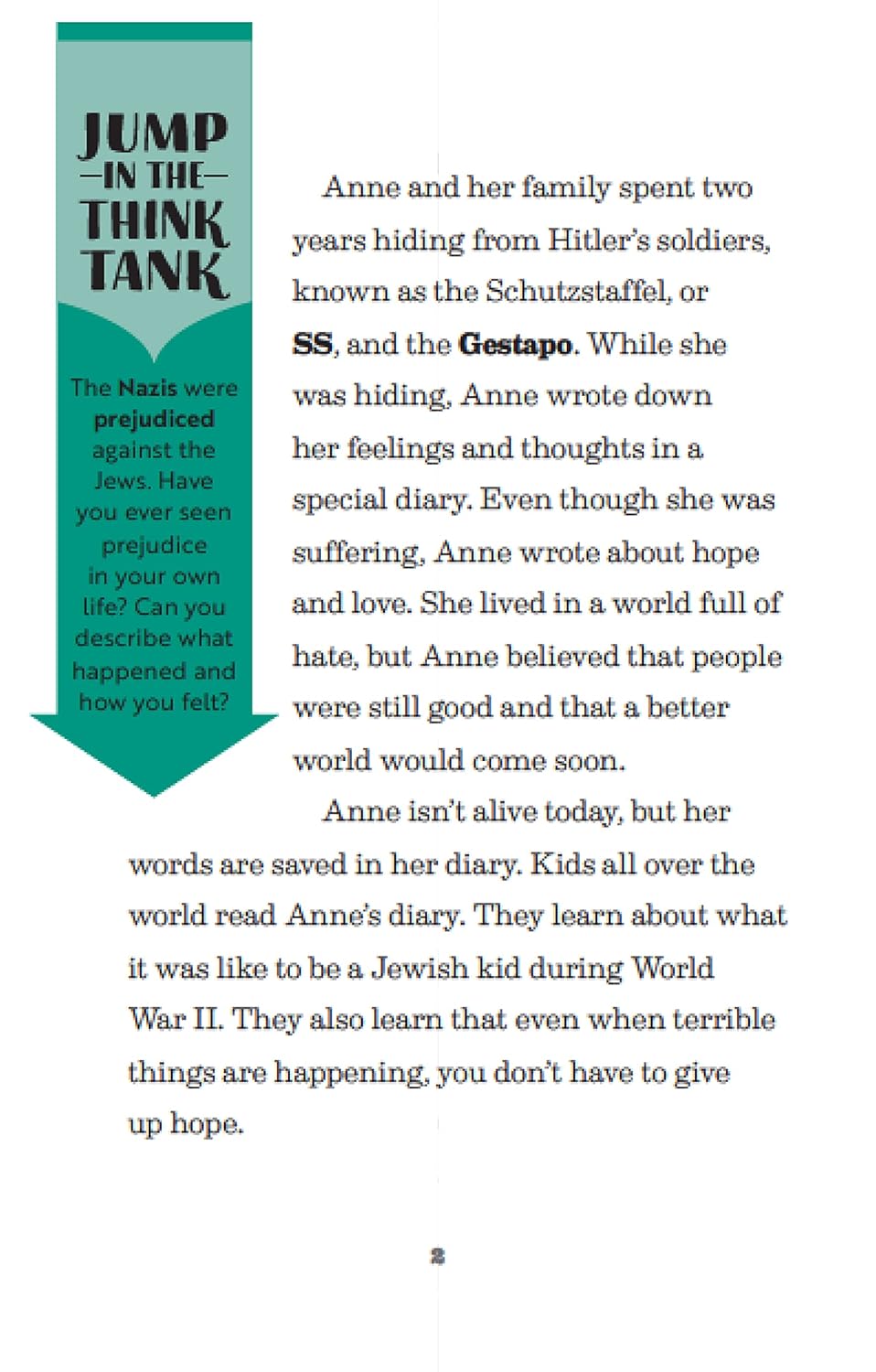 Pegasus The Story of Anne Frank: A Biography Book