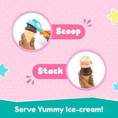 Bloomingo Dream Of Ice Cream Kitchen Pretend Playset For Kids Ages 3-7 Years