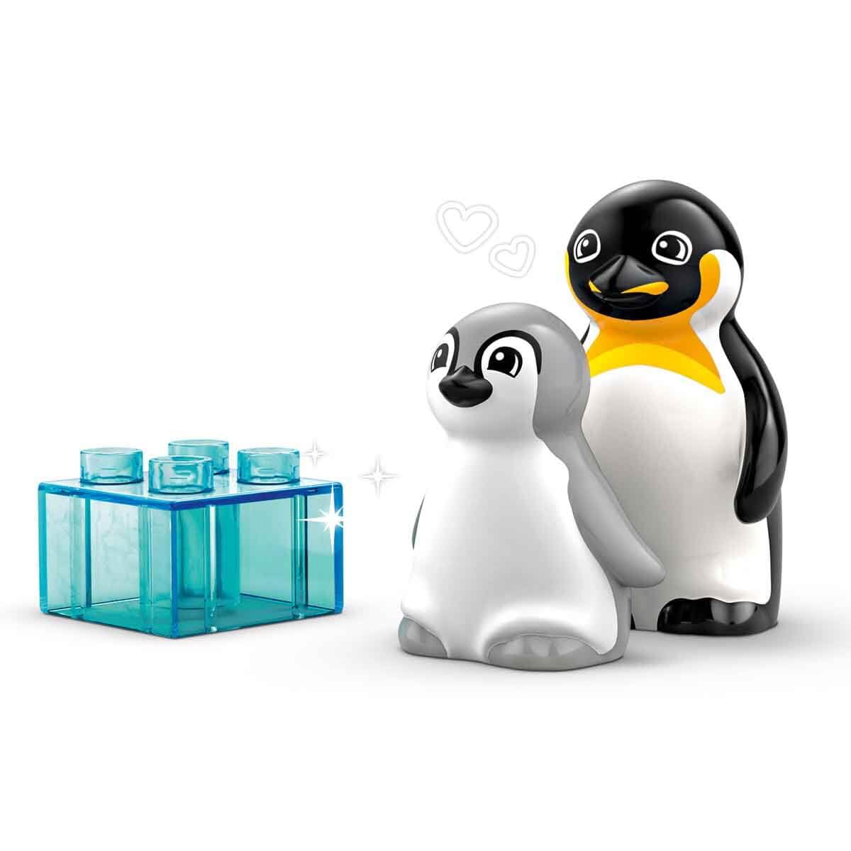 LEGO DUPLO Town Wild Animal Families: Penguins & Lions Set Building Kit For Ages 2+