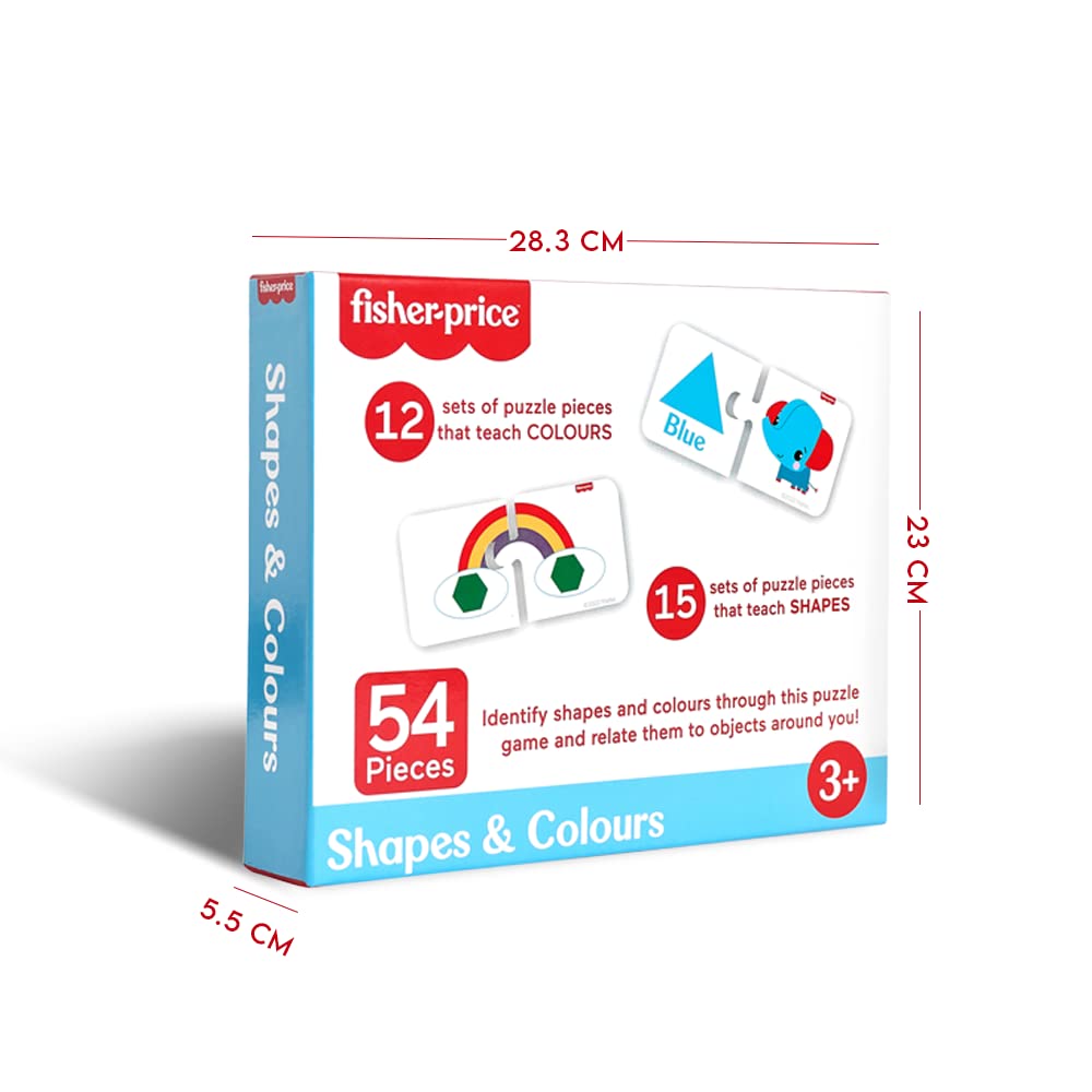 Fisher Price Shapes & Colours 54 Pieces Colours & Shapes Learning Puzzle For Kids