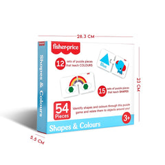 Fisher Price Shapes & Colours 54 Pieces Colours & Shapes Learning Puzzle For Kids