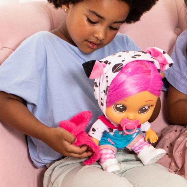 Cry Babies 12'' Dressy Dotty Doll With Tears And Sounds Feature For Baby and Toddlers Ages 18 Months and Up