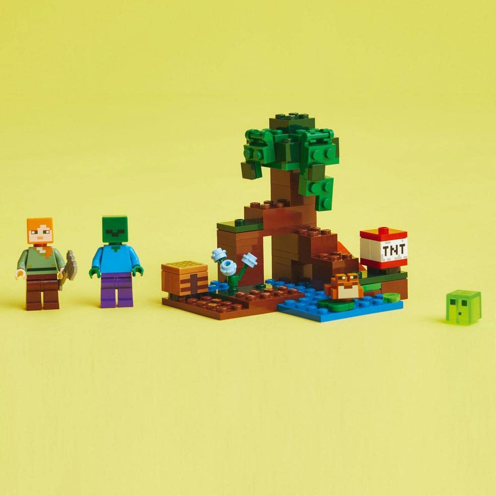 LEGO Minecraft The Swamp Adventure Building Kit for Ages 7+