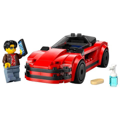 LEGO City Red Sports Car Supercar Toy Vehicle Building Kit For Ages 5+