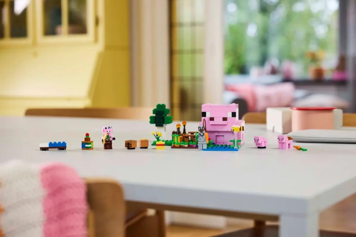 LEGO Minecraft The Baby Pig House Gamer Building Kit For Ages 7+