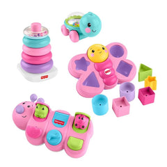 Fisher-Price Baby Toys Sit & Play Bundle, Set of 4 Developmental Activities for Infants and Toddlers Ages 6+ Months