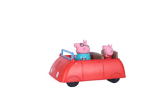 PEPPA PIG Peppa's Family Red Car with Sound Effects, Includes 2 Figures, Preschool Toys for Girls and Boys 3 Years and Up