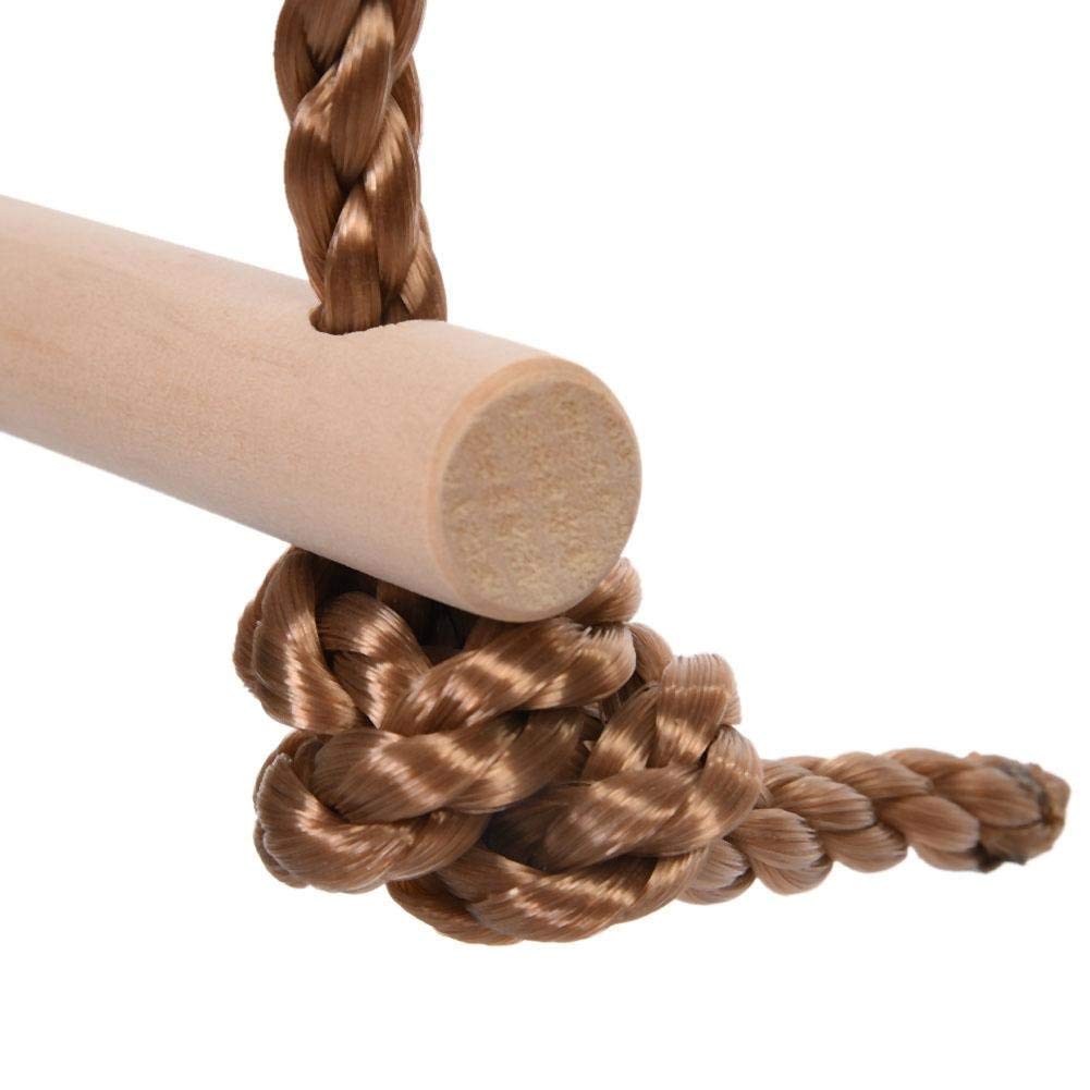 REZNOR 5.5 Feet Climbing Rope Ladder Ninja Ladder Ninja Warrior Slackline Ladder Rope Swing For Children, 5 Rungs