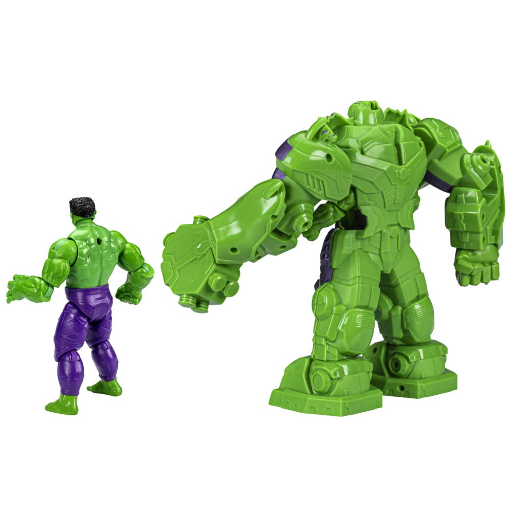 Marvel Avengers Mech Strike Monster Hunters Monster Smash with 6-Inch-Scale Hulk Deluxe Action Figure for Kids Ages 4 Years and Up