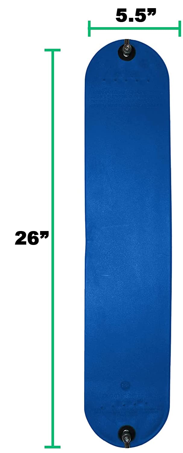 REZNOR EVA Plastic Flexible Swing Seat with 79 inch Plastic Coated Chain Set, Weight Support Upto 150kg, Blue