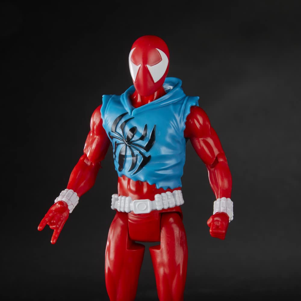 Marvel Spider-Man: Across The Spider-Verse Scarlet Spider 6-Inch-Scale Action Figure with Guitar Accessory