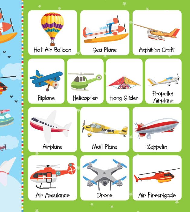 Booktopus Board Book - My First 100 Vehicles - Early Learning Picture Books for for Kids 4+