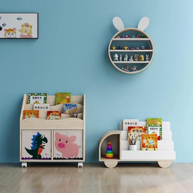 Kiddies Kingdom Bus Shelf Push Cart Organisers For Ages 3 and Above