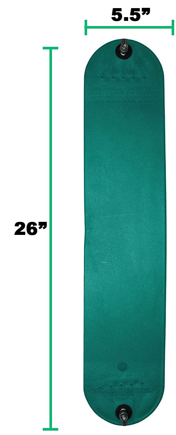 REZNOR EVA Plastic Flexible Swing Seat with 79 inch Plastic Coated Chain Set, Weight Support Upto 150kg, Green