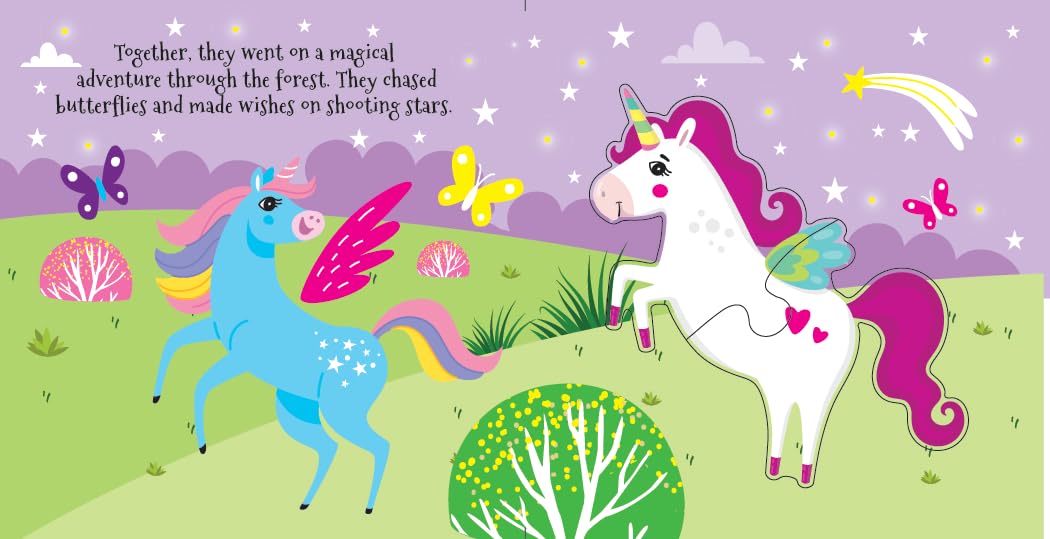 Booktopus Square Puzzle Board Book - Unicorn Friends Learning Puzzle with Easy Grip Pieces - Educational Toys for Kids 4+