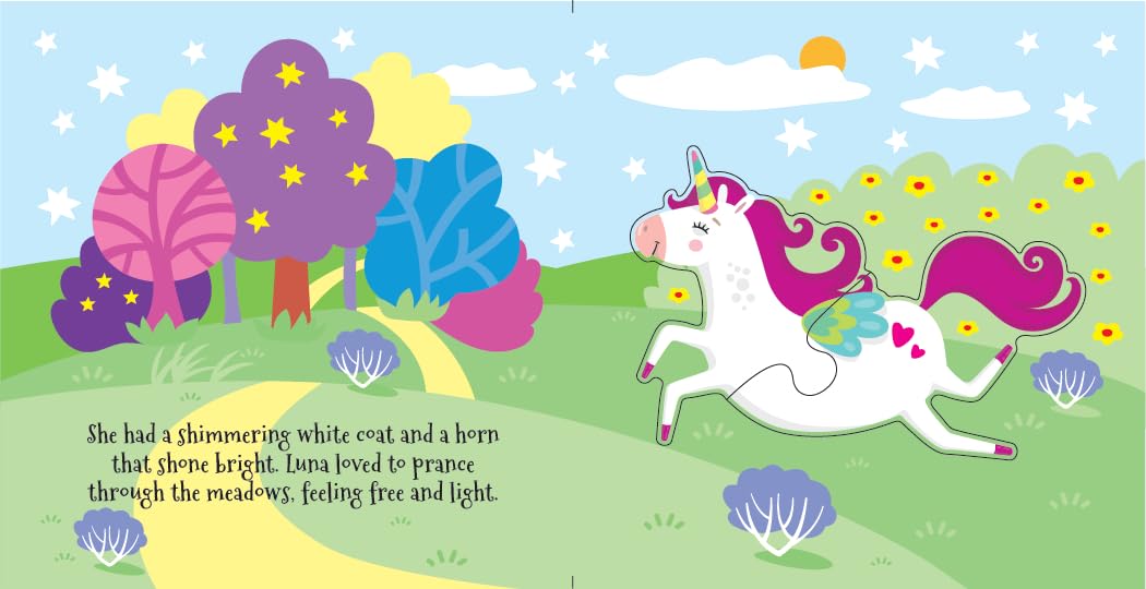 Booktopus Square Puzzle Board Book - Unicorn Friends Learning Puzzle with Easy Grip Pieces - Educational Toys for Kids 4+