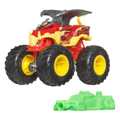 Hot Wheels 1:64 Scale Dragorizer Monster Trucks 2025 Diecast Truck with Crushable Car for Ages 3+ (JCD69)