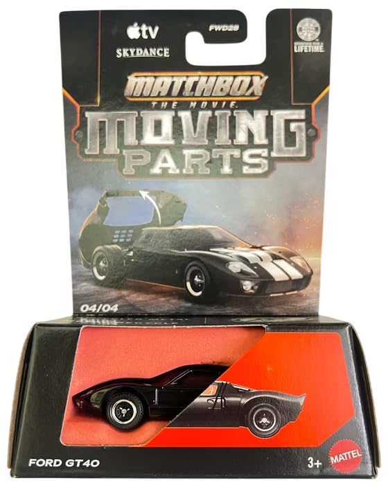 Matchbox Moving Parts 2026 - Ford GT40 Toy Car for Kids Ages 3 Year & Up