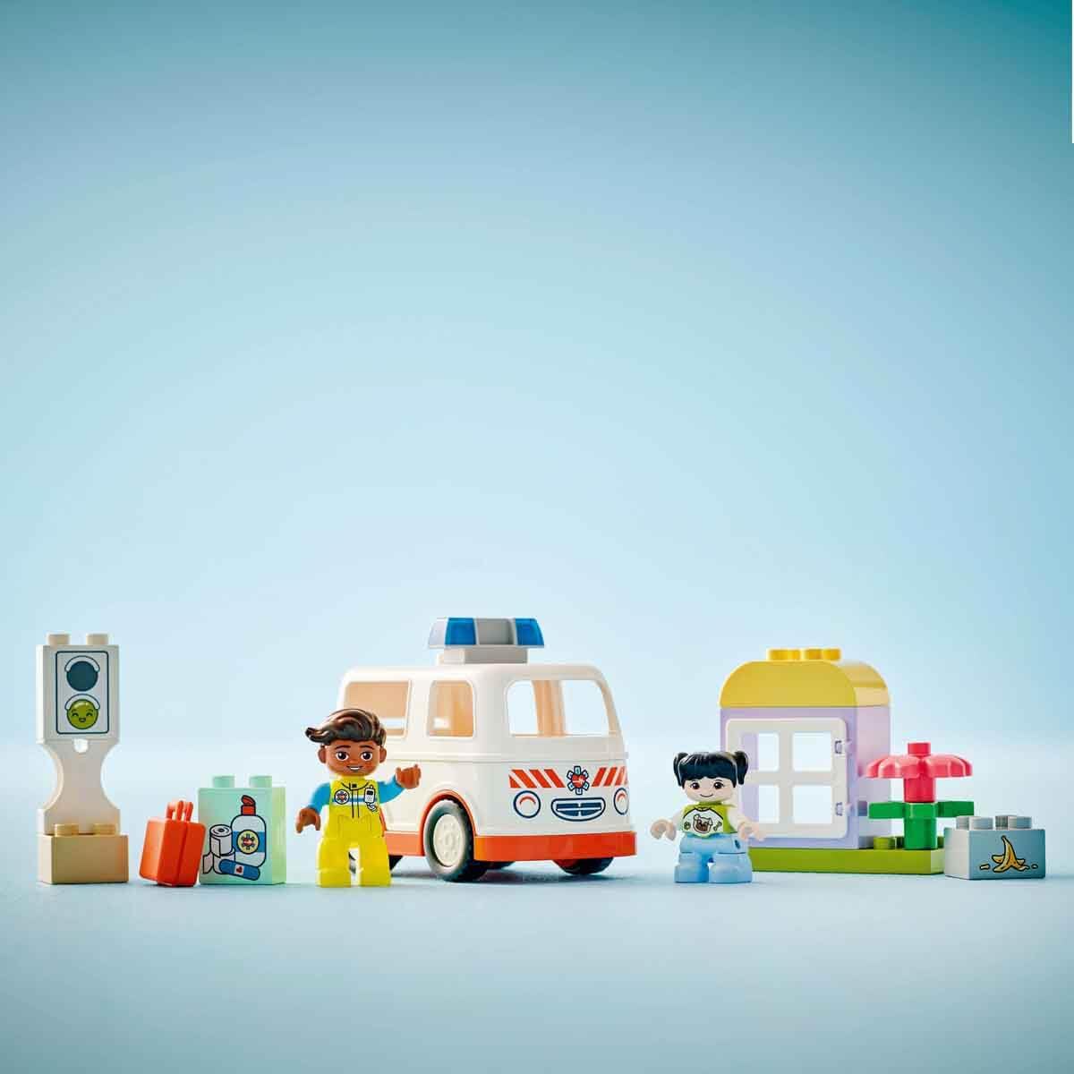LEGO DUPLO Ambulance & Driver Set Building Kit For Ages 2+