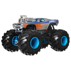 Hot Wheels 1:24 Scale Oversized Monster Truck Rodger Dodger Die-Cast Toy Truck with Giant Wheels & Cool Designs