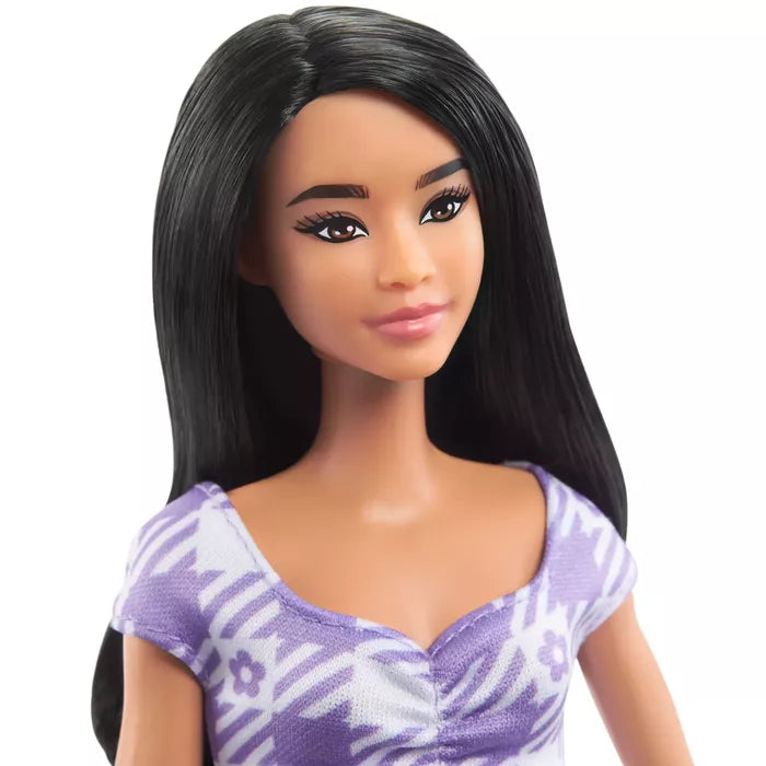 Barbie Fashionistas Doll With Black Hair And Tall Body #199 for Kids Ages 3+ (HPF75)