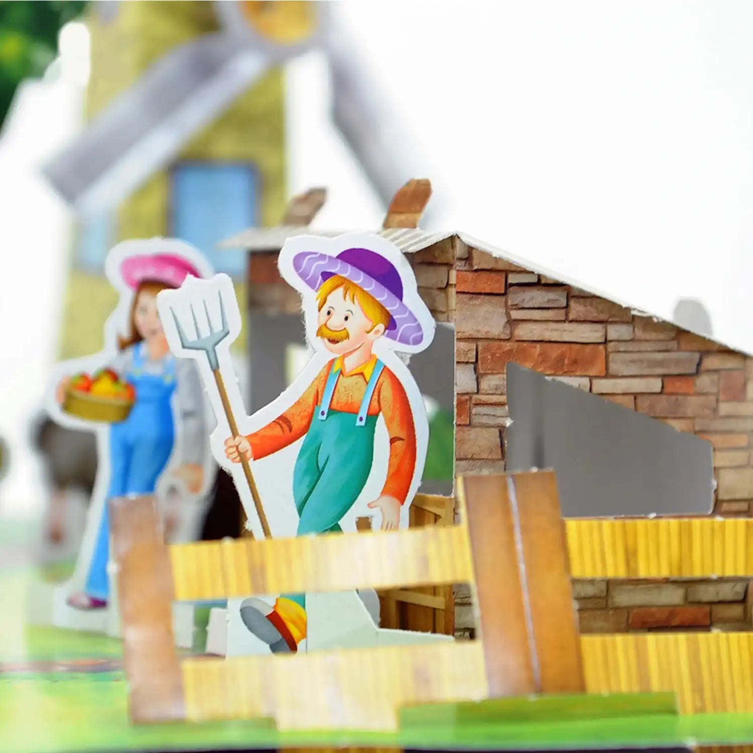 Mittimate Farm House Model Construction Book for Kids Age 8 to 12 Year Old I Make Your Own 3D Paper Model I Fun & DIY Book for Children