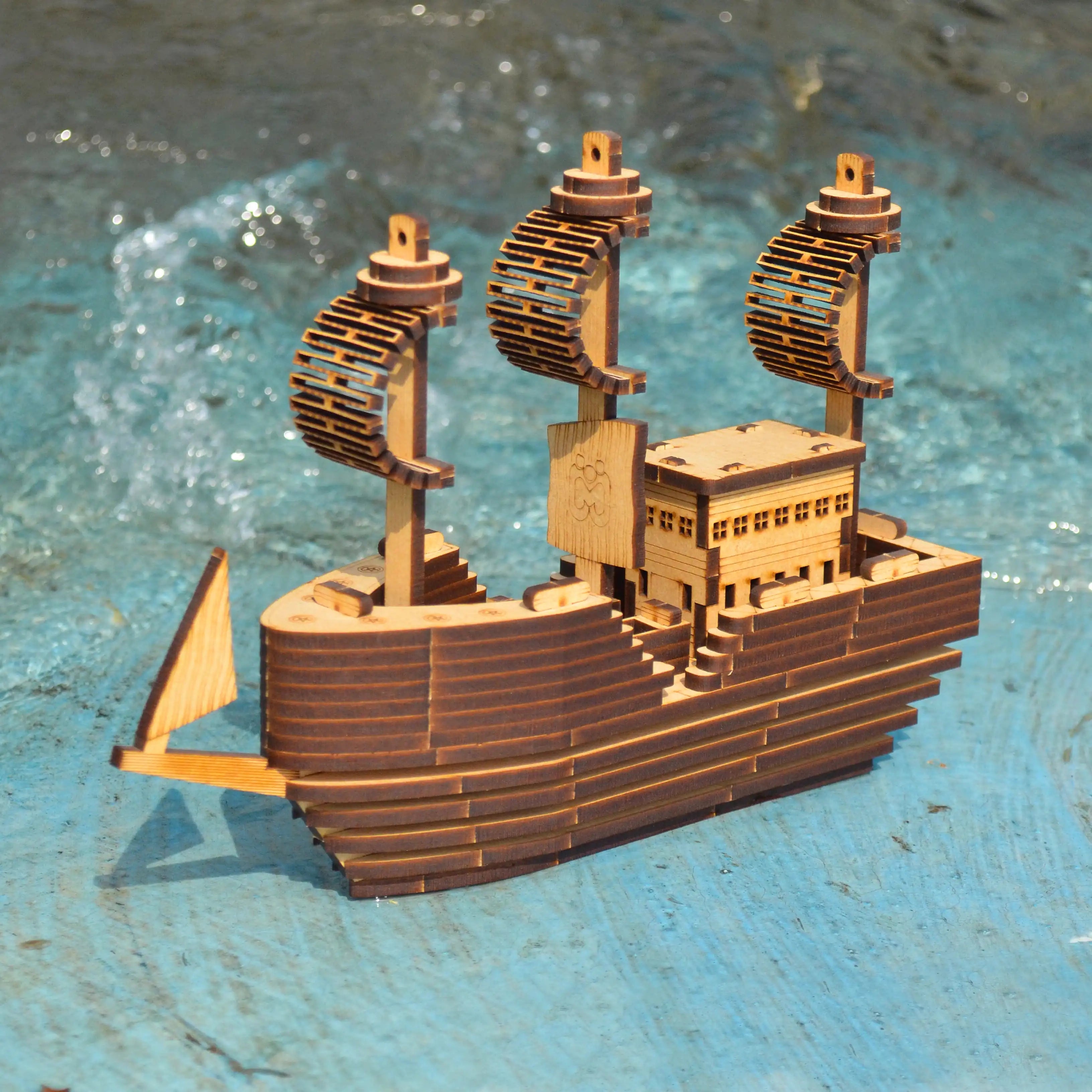 Mittimate 3D DIY Great White Ship Model for Kids 8+ Year I Brain Teaser 3D Ship Building Toy I Birthday Gift for Chlidren