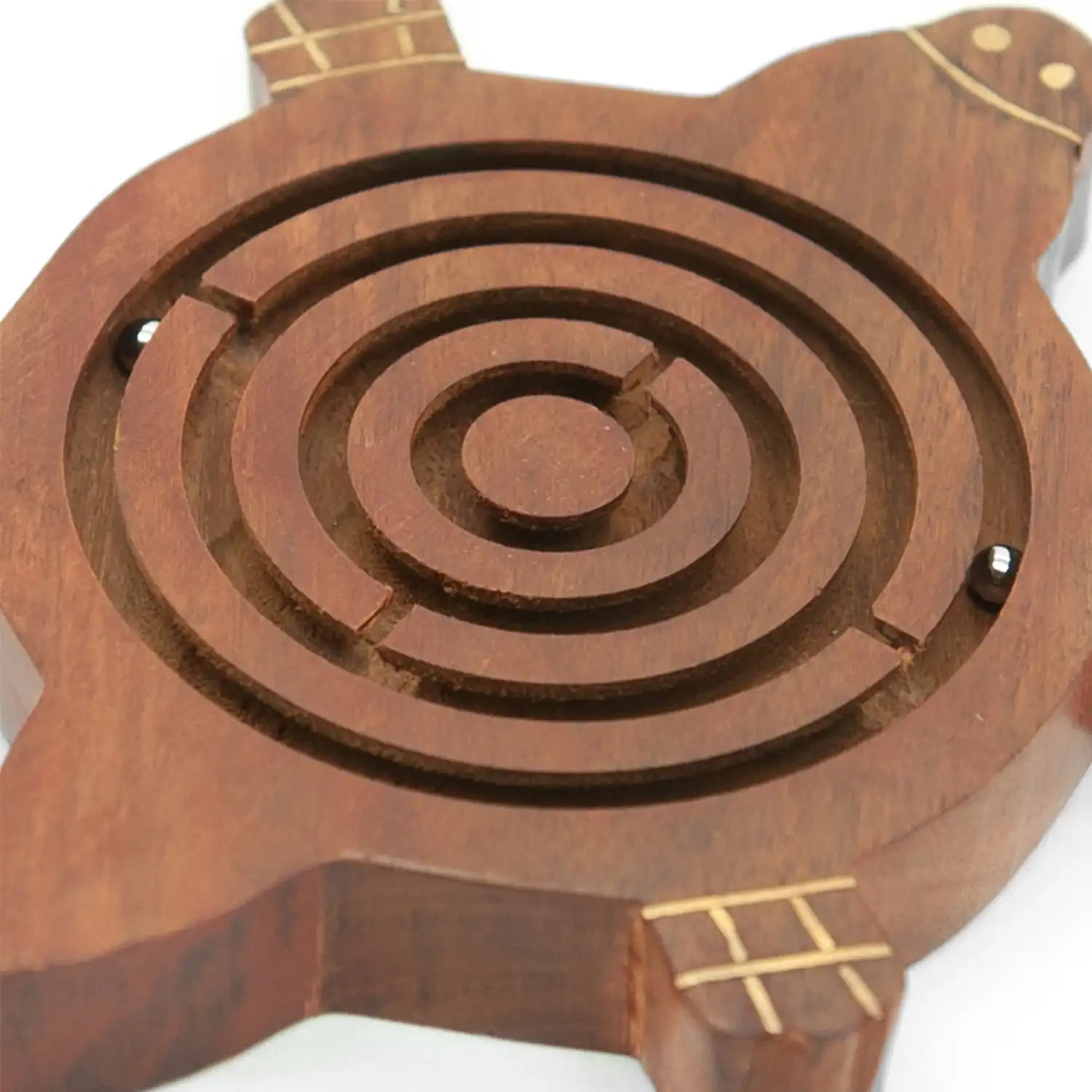 Mittimate Wooden Turtle Maze & Labyrinth Puzzle – Bhool Bhulaiyaa Board Game for Kids | Fun Indoor Brain Teaser & Activity Toy