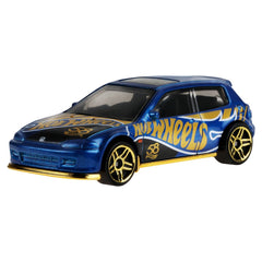 Hot Wheels 58th Anniversary Pearl & Chrome 2026 Blue-Gold 92 Honda Civic EG Diecast Car