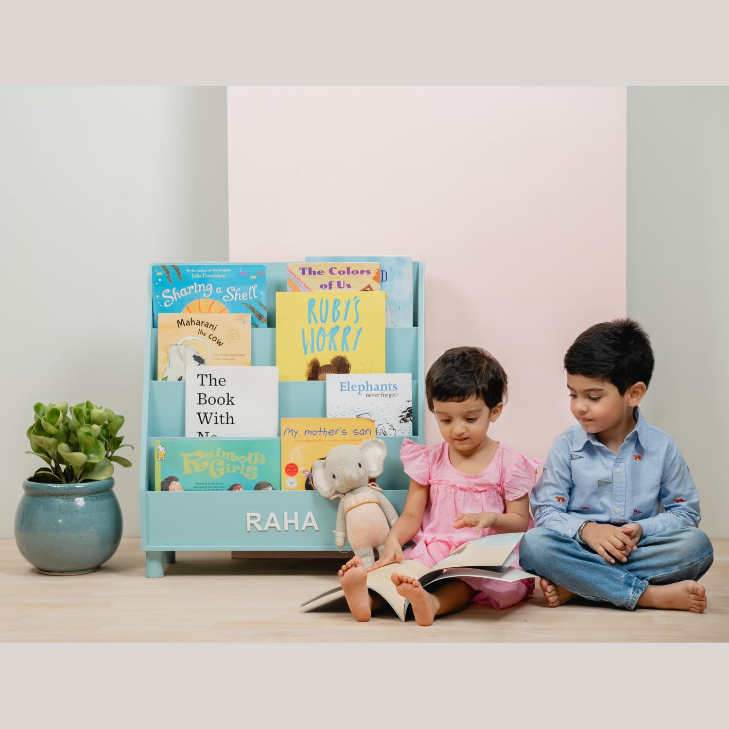 Kiddies Kingdom Mini Library with Elevation Organisers For Ages 3 and Above