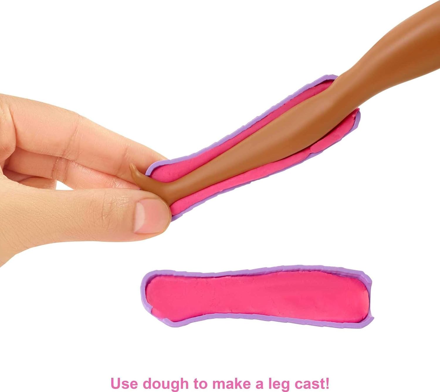 Barbie Careers Medical Fast Cast Clinic with Brunette Doctor Fashion Doll, Furniture & 30+ Accessories For Kids Ages 3+