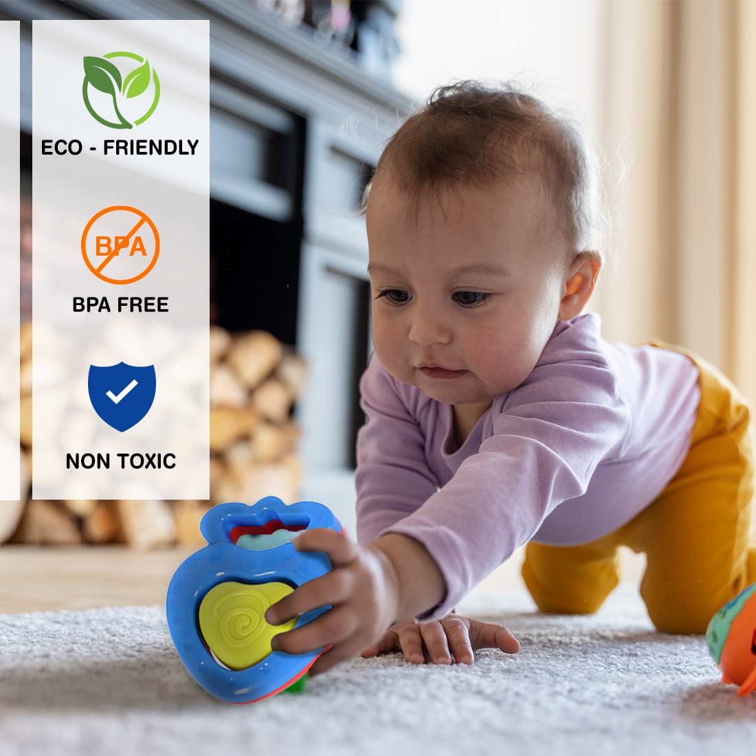 Simba ABC Rattle Toy Set for 3 Months and Above Kids