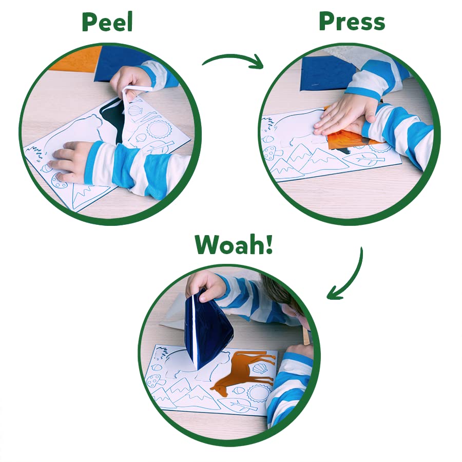 Skillmatics Foil Fun World of Animals - Art & Craft DIY Activity Kits for Ages 4 to 9 Years