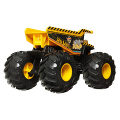 Hot Wheels 1:24 Scale Oversized Monster Truck Gotta Dump Die-Cast Toy Truck with Giant Wheels and Cool Designs