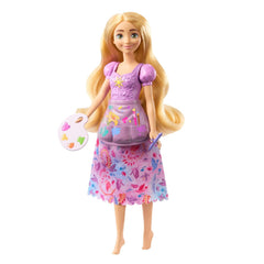 Disney Princess 2-In-1 Stories Rapunzel Fashion Doll With 2 Snap-On Bodices, 2 Skirts & 9 Accessories For Kids Ages 3+
