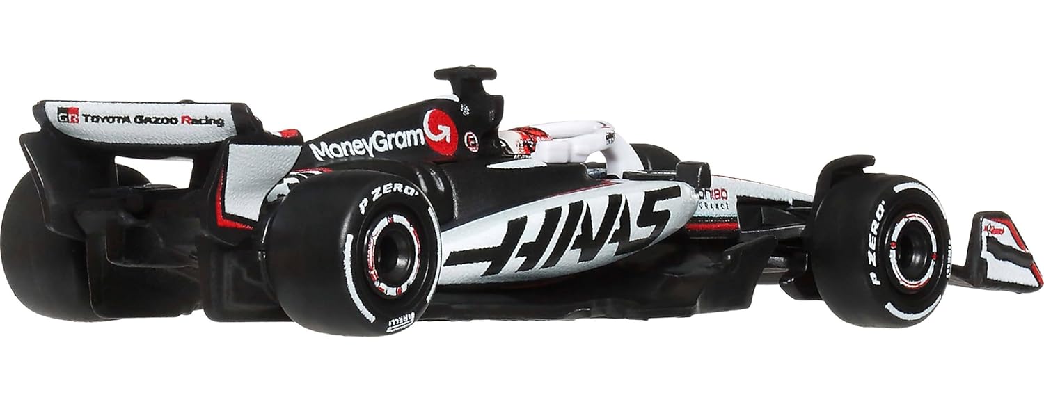 Hot Wheels Race Team MoneyGram Haas F1 Team (#31) 1:64 Scale Premium Die-Cast Formula 1 Collectible Toy Race Car with Real Riders Tires & Metal/Metal Body & Chassis for Collectors
