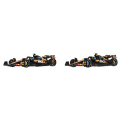 Hot Wheels Premium Formula 1 Toy Car 2-Pack, Set of 2 1:64 Scale Die-Cast McLaren Formula 1 Racecars Featuring #81 Oscar Piastri & #4 Lando Norris