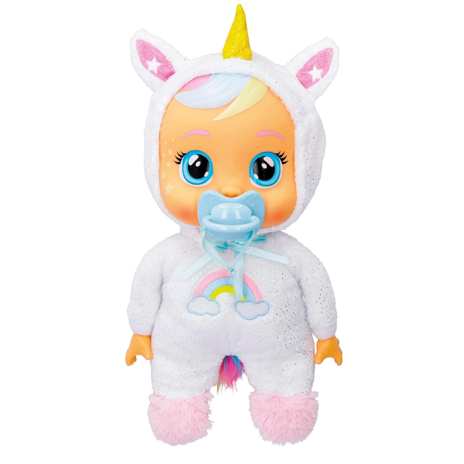 CRY BABIES Goodnight Dreamy Sleep Beautiful Interactive Soft Cuddly Doll with Night Light and Lullabies For Baby And Toddlers Ages 18 Months And Up
