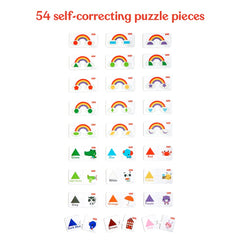 Fisher Price Shapes & Colours 54 Pieces Colours & Shapes Learning Puzzle For Kids