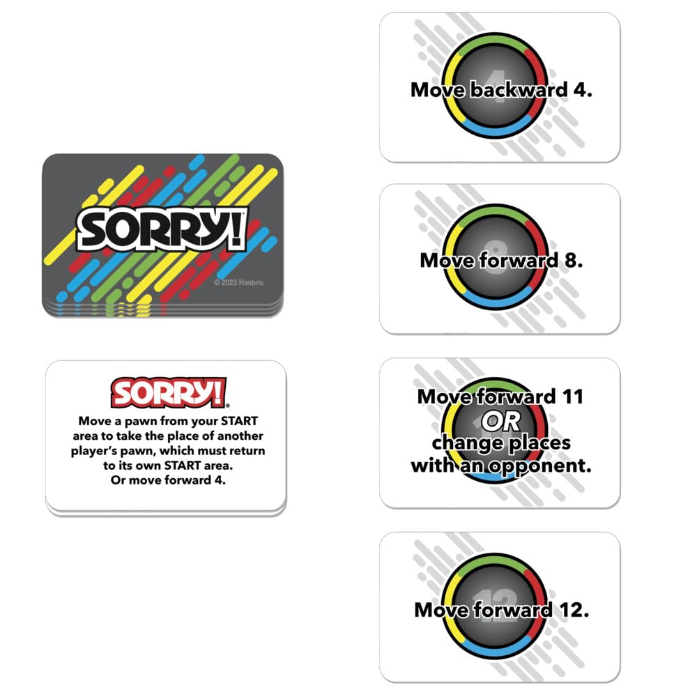 Hasbro Gaming Sorry Grab & Go For Kids Ages 6 And Up