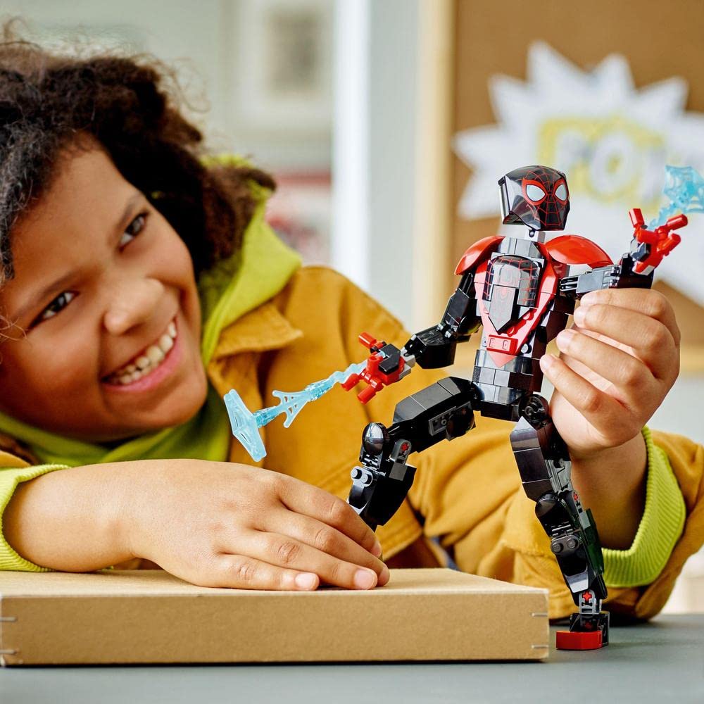 LEGO Marvel Miles Morales Figure Building Kit for Ages 8+