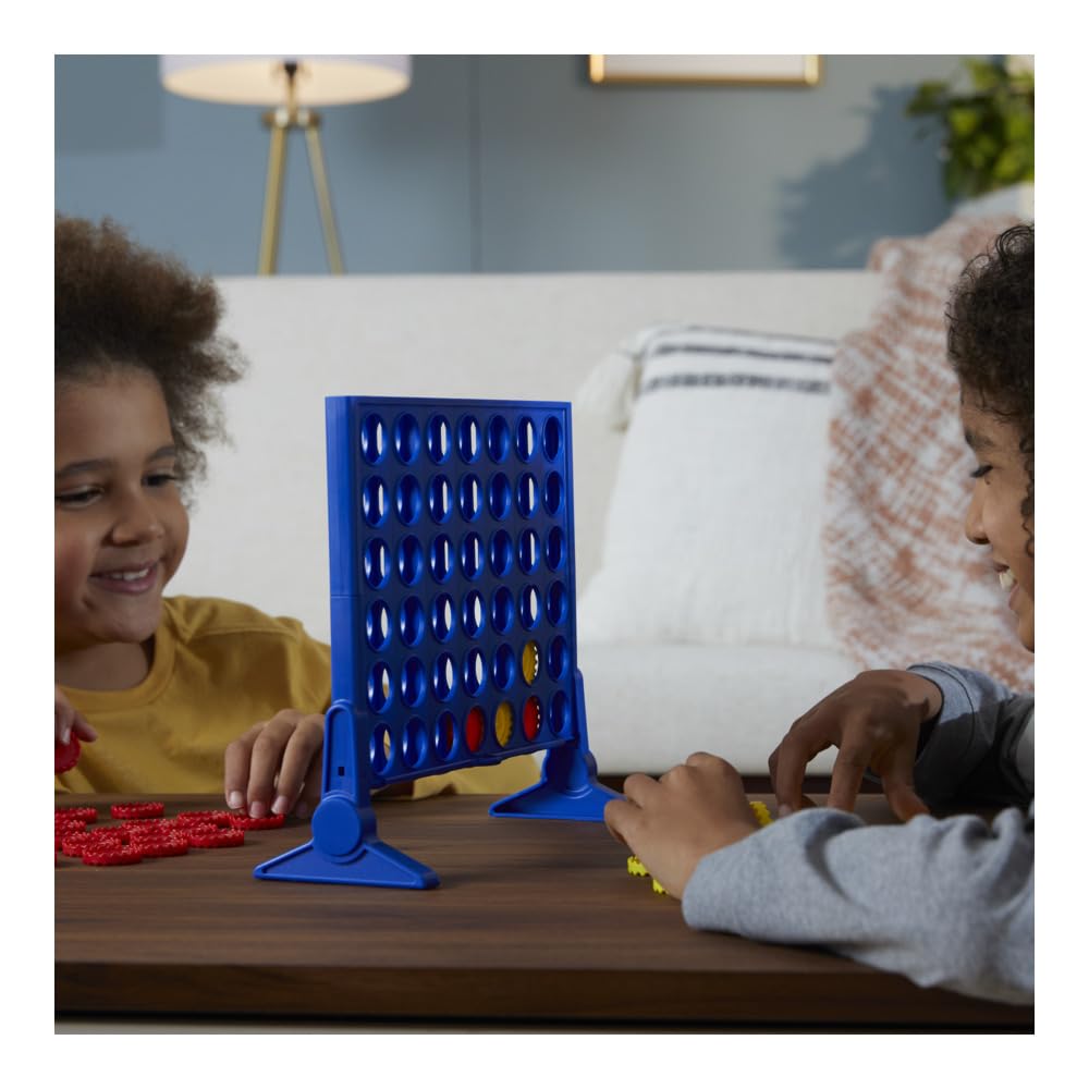 Hasbro Gaming The Classic Game of Connect 4 Strategy Board Game for Kids; 2 Player Board Games for Ages 6 Years and Up