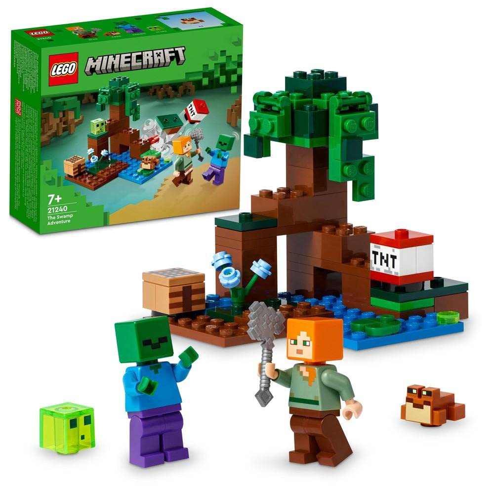 LEGO Minecraft The Swamp Adventure Building Kit for Ages 7+