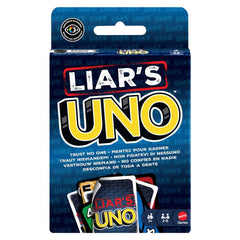 Mattel Games Liar's UNO Card Game for Adults, Kids, Families, Parties & Game Nights, Travel Fun with Bluffing & Trickery